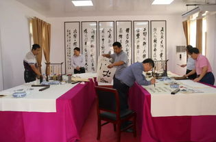 开封市总工会书画院举行 迎中秋 职工书画笔会活动